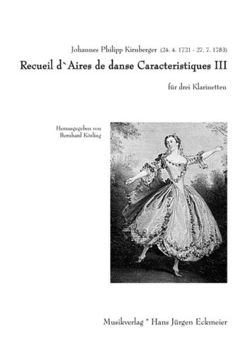 Johann Philipp Kirnberger: Recueil d'Airs de danse Caractéristiques III