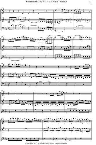 Pleyel, Ignaz Joseph: Konzertantes Trio Nr. 3 , op. 20
