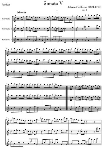 Mattheson, Johann: Sonata V