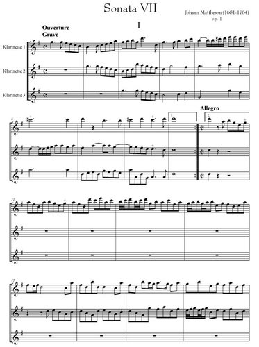 Mattheson, Johann: Sonata VII