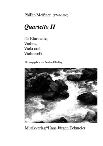 Ph. Meißner (1748 - 1806): Quartetto II for cl, vl, vla and vc