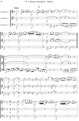Wolfgang Amadeus Mozart (1756 - 1791): Serenade II