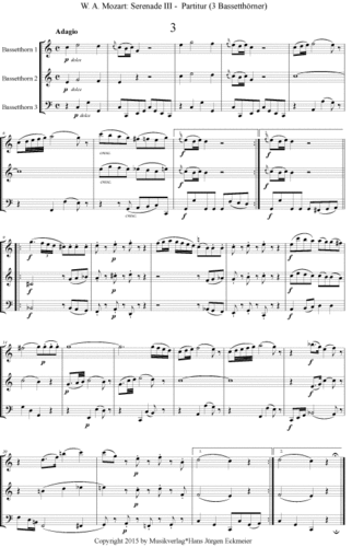 Wolfgang Amadeus Mozart (1756 - 1791): Serenade III