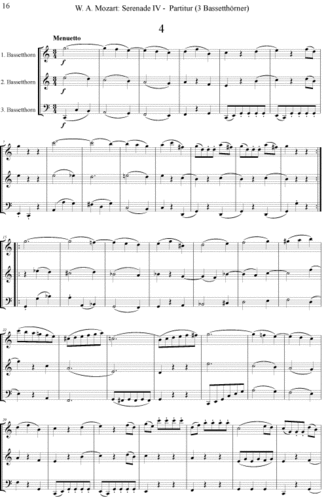 Wolfgang Amadeus Mozart (1756 - 1791): Serenade IV