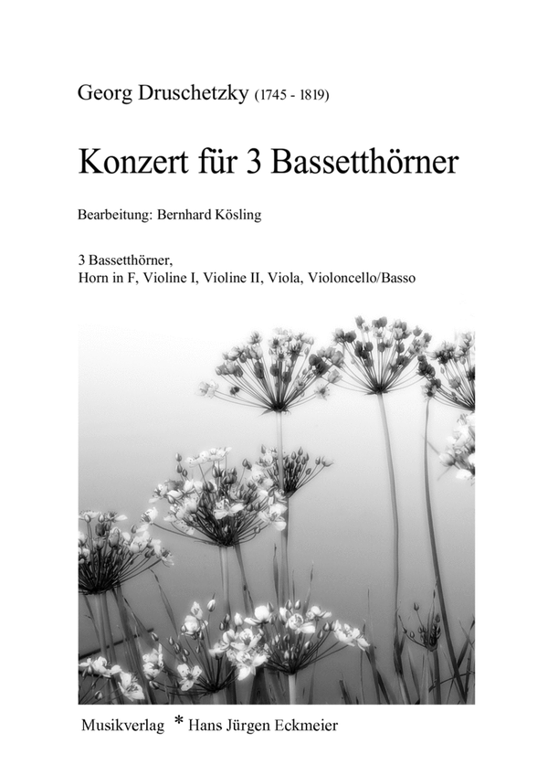 Druschetzky, Georg: Konzert für 3 Bassetthörner
